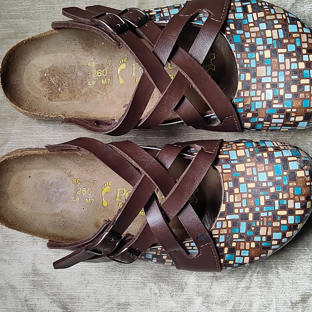 Birkenstock Papillio Lugano Mosaik Brown Birko Flora